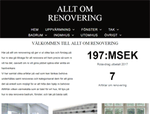 Tablet Screenshot of alltomrenovering.se